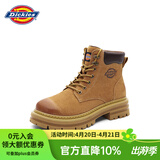 Dickies女士马丁靴高帮时尚情侣靴百搭工装靴女 土黄 男女款-40 