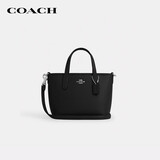 蔻驰（COACH）【品牌直供】女士CITY迷你斜挎托特包黑CW031礼物送女友次日达