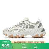 FILA斐乐女鞋休闲鞋鱼刺二代老爹鞋运动鞋增高厚底慢跑鞋SOFIA Ⅱ 白沙/银灰色-WS 38