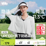 蕉下（beneunder）防晒衣女春夏新款冰丝凉感升级披肩AL118浅炭灰M