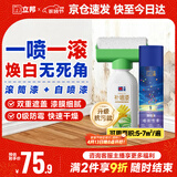 立邦荷净墙面修补膏滚筒漆自喷漆翻新清洁修复内墙乳胶漆500g&220ml