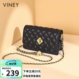 viney包包女包牛皮链条包轻奢百搭单肩斜挎包生日母亲节礼物实用送妈妈