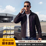 龙牙四代龙牙寒锋战术软壳夹克加强版立领户外休闲运动机能夹克外套男 极夜黑 4XL 185/104A 重175-195斤