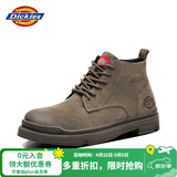 Dickies高帮男靴厚底马丁鞋男士靴子潮男女靴情侣鞋 驼色 42 
