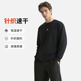 Jordan男子乔丹 飞人Logo  针织毛圈 圆领套头衫卫衣FV8625-010黑L