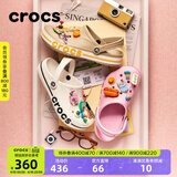 CROCS卡骆驰贝雅卡骆班洞洞鞋轻便耐磨拖鞋一脚蹬休闲鞋|205089 白/深蓝-126 39 (240mm)