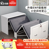 强象 书房折叠床书桌书架组合简约家用午休隐形床电脑办公桌一体CH4 款式20：1.5m隐形床