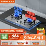 苏泊尔（SUPOR）燃气灶煤气灶灶具 双眼5.2KW大火力65%热效率 不锈钢面板易清洁 液化气DS35S