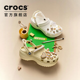 CROCS卡骆驰厚底云朵洞洞鞋|206750 白色-100 39(250mm)