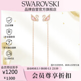 施华洛世奇（SWAROVSKI） SWAN DAZZLING粉色天鹅耳钉耳环女生日礼物女情人节礼物5469990