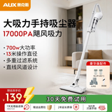 奥克斯（AUX）家用吸尘器手持地毯式低噪音小型迷你大功率强力吸尘器除尘机宠物家庭有线5米清洁猫狗毛发AXS-927 白色豪华版