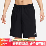 耐克NIKE男子春夏梭织短裤 运动休闲 凉爽轻便FN2999-010黑色 XL