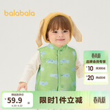 巴拉巴拉童装儿童马甲两面穿背心2025新款秋冬装羊羔绒上衣服男女宝宝衣服