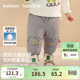 巴拉巴拉宝宝羽绒裤儿童男童女童长裤冬装2025新款加厚保暖束脚裤子萌趣潮