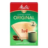 美乐家（Melitta）手冲咖啡滤纸 原木咖啡粉过滤纸包滤网袋德国原装进口 醇香1x4型（80片）