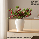 景德镇陶瓷花瓶摆件客厅插花落地高级感种花盆大复古陶罐水养中式 月光白中号【可水培 不含花】