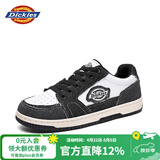 Dickies男士休闲鞋男鞋透气潮流百搭板鞋情侣鞋 黑白 44 