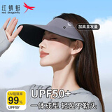 红蜻蜓防晒帽子女夏季户外空顶帽出行郊游防紫外线太阳帽大檐遮阳帽