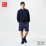 优衣库男装女装休闲工装短裤/裤子夏季宽松舒适短裤470617 463870 470617/69藏青色 2XL