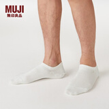 MUJI MUJI 男式 合脚直角 运动船袜 F9SA004 米白色 25-27cm/40-44码