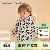 巴拉巴拉儿童外套男女童装2025秋冬新款珊瑚绒保暖厚宝宝衣服209425105203