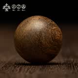 木之森越南芽庄黑棋楠沉香单珠散珠奇楠DIY吊坠项链文玩生日礼物 香港树芯油16mm