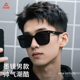 匹克（PEAK）墨镜 偏光太阳镜 开车专用眼镜高级感防紫外线太阳眼镜男 黑色