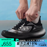 安德玛（Under Armour）男跑鞋2026春夏新款耐磨回弹减震锻炼训练跑步运动鞋跑步鞋 6006061-001 ECHO回弹男女款-黑色【晒图返5元】 42.5