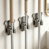 馨沛拖把挂钩免打孔卫生间收纳神器粘钩扫把挂架拖布卡扣固定神器