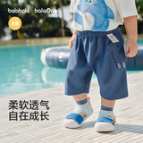 巴拉巴拉童装儿童短裤男童2026夏季休闲裤女童裤子宝宝薄款纯棉七分裤婴儿