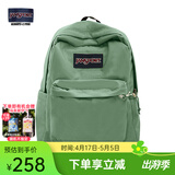 JANSPORT杰斯伯书包轻便双肩包男女旅行包简约背包电脑包学生校园 4QUE96D橄榄绿-侧袋+隔层