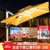 步步娇户外遮阳伞庭院伞大太阳伞罗马伞室外露台花园摆摊户外伞 【双杆】出口带灯：3M配400斤底座