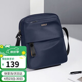 高尔夫GOLF单肩包男士休闲斜挎包男大容量牛津布防泼水轻便手机包学生随身小挎包运动男包5I797449J深黛蓝
