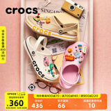 CROCS卡骆驰贝雅卡骆班洞洞鞋轻便耐磨拖鞋一脚蹬休闲鞋|205089 白/深蓝-126 43 (270mm)