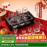 青苹果白酒杯分酒器套装 加厚玻璃一口杯品鉴小酒杯烈酒杯二两杯分酒壶