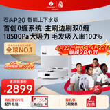 石头（roborock）扫地机器人扫拖一体 P20 自动上下水版 自动集尘洗拖布烘干补水擦地拖地洗地机吸尘器 A1690RR