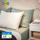 宜家（IKEA）DVALA代芙拉床笠床罩床垫保护罩新款四季通用床单套 床笠180x200cm 灰绿色