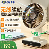 先锋风宝USB小风扇空气循环家用风扇台式电风扇小型轻音节能对流换气扇桌面风扇办公室学生小型电扇D17