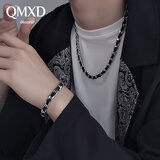 QMXD洗澡可戴手链男士古巴项链男链条潮嘻哈钛钢男生手环生日礼物男友 手链
