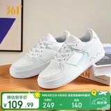 361°运动女鞋春夏季复古厚底增高小白鞋休闲板鞋舞蹈鞋682116601F-8