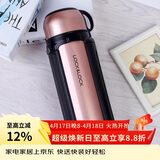 乐扣乐扣（LOCK&LOCK）保温壶304不锈钢保温保冷水壶户外露营旅行壶1.5L金色