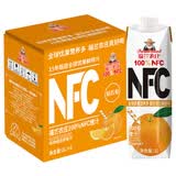 福兰农庄NFC橙汁0脂肪纯鲜榨果汁饮料纯果汁1L装1L*6瓶整箱