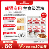 皇家猫粮 成猫湿粮 软包猫罐头IGP 通用粮 1-7岁 浓汤肉块 85G*6进口