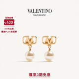 华伦天奴VALENTINO[礼物]女士 VLOGO 金属耳环 金色 均码