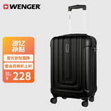 威戈行李箱20寸登机箱拉杆箱万向轮旅行箱密码箱黑色