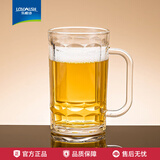 乐唯诗（LOVWISH）带把大容量水果茶玻璃杯ins风家用果汁饮料喝水个性创意啤酒杯子 啤酒杯【加厚大容量】310ml1只