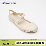 迪卡侬凉鞋女洞洞鞋平底包头凉鞋妈妈凉鞋镂空软底5143858