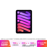 Apple/苹果 iPad mini (A17 Pro) 8.3英寸 平板电脑(256G eSIM版/mini7/MXQ73CH/A)紫色