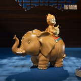 铜师傅《封侯拜相》客厅 桌面 铜大象摆件 家居装饰工艺品