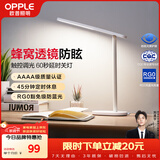 欧普照明（OPPLE）AAAA级书桌宿舍卧室儿童无蓝光台灯护眼灯学生学习台灯 米格2M